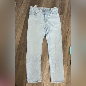 Levi’s 501 button fly straight leg jeans